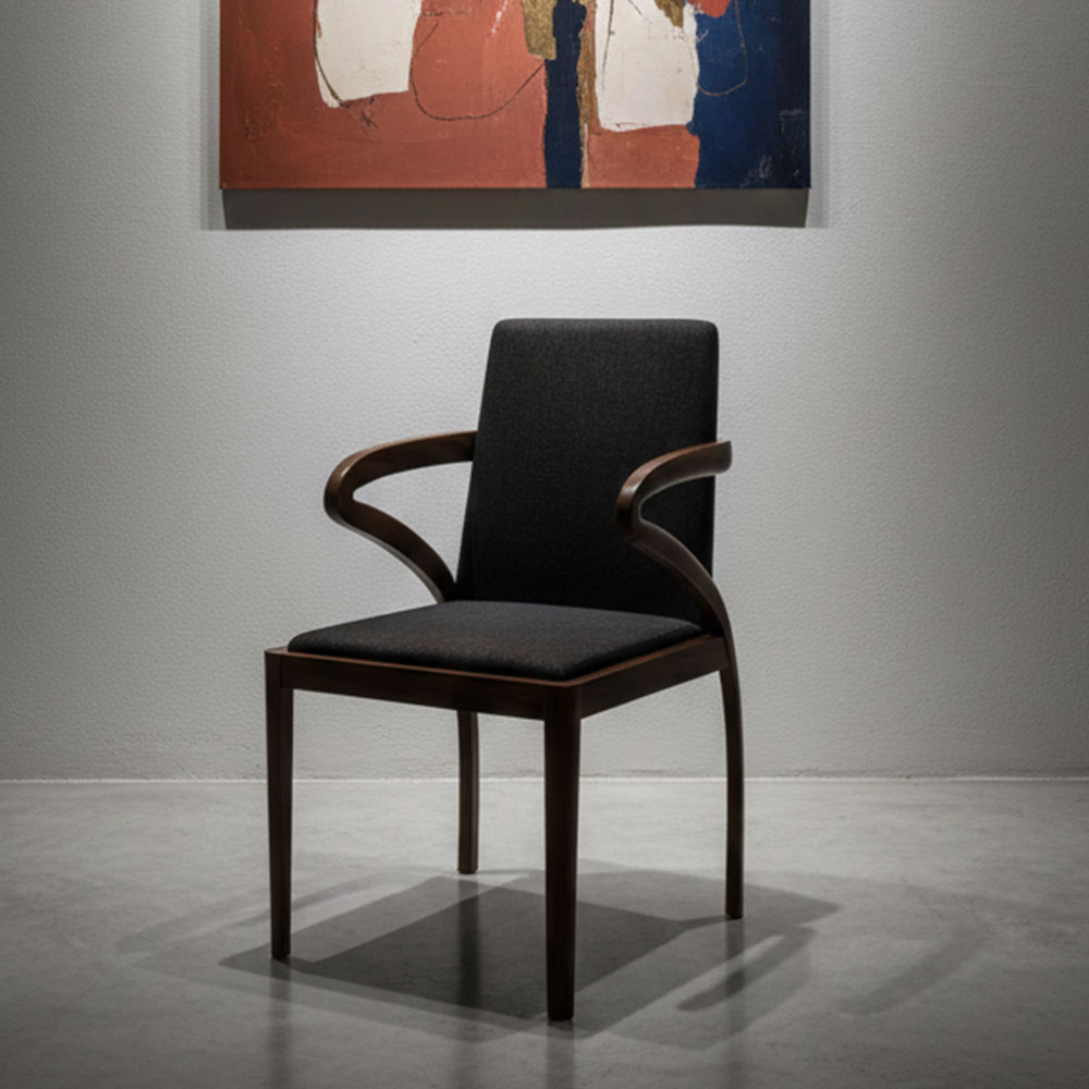 ELLIPSE ARMCHAIR - CHARCOAL GREY